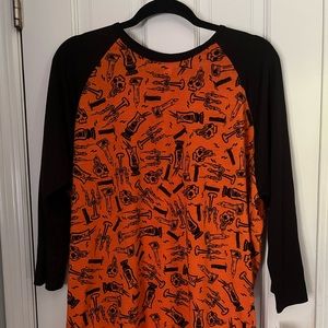 Lularoe Halloween 2 XL, Randy Orange, & Black